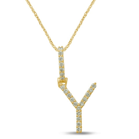 10K Yellow 0.32-0.36Ct D-Dark Polish Initial Y
