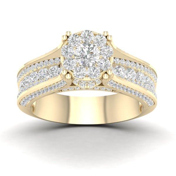 14K Yellow 1.50Ct D-Ladies Rings