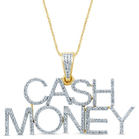 10K Yellow 0.48-0.55Ct D-Assorted Charm Cash Money (Chains Sold Separately)