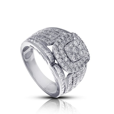 14K White 1.70Ct D-Ladies Rings