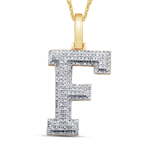 10K Yellow 0.26-0.31Ct D-Micropave Initiall F