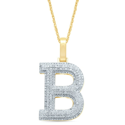 10K Yellow 0.38-0.43 Ct D-Micropave Initial B