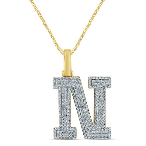 10K Yellow 0.52-0.58Ct D-Micropave Initial N