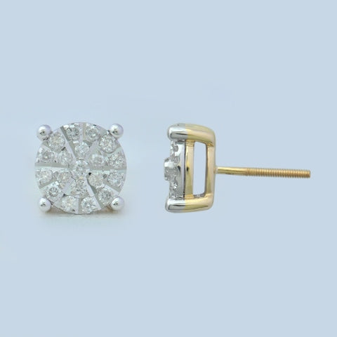 10K Yellow 0.63- 0.75Ct D-Earrings