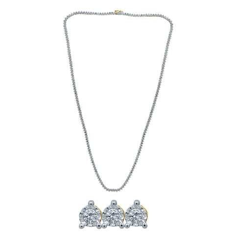 10K Yellow 4.21- 4.44Ct D- Necklace