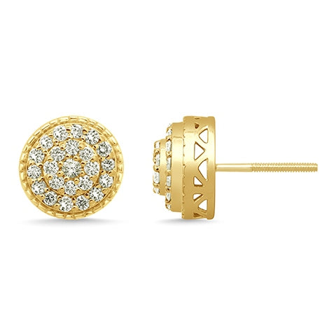 10K Yellow 0.61- 0.64Ct D-Dark Earring