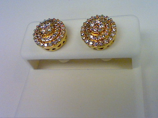 10K Yellow 0.50-0.54Ct D-Dark Earrings