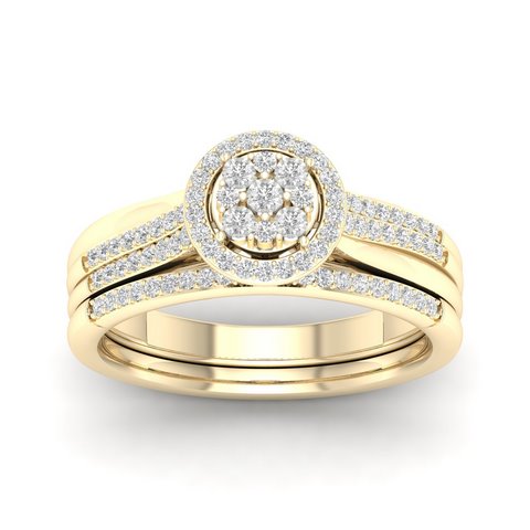 10K Yellow 0.25Ct D-Ladies Rings