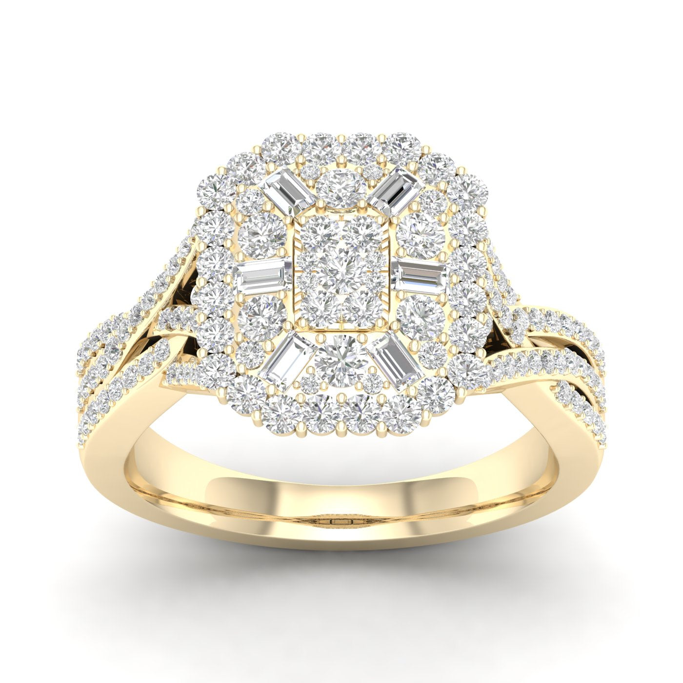 14K Yellowspl Price: 0.90Ct D-Ladies Rings