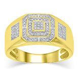 10K Yellow 0.27-0.29Ct D-Micropave Rings