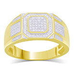 10K Yellow 0.34- 0.39Ct D-Micropave Ring