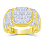 10K Yellow 0.56- 0.63Ct D-Mens Micropave Ring