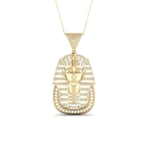 10K Yellow 0.55Ct D-Nefertiti Charm