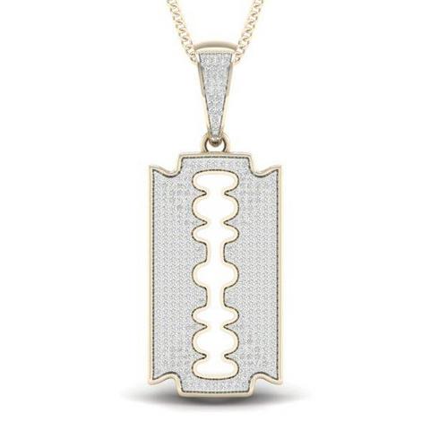 10K Yellow 0.92Ct D-Blade Charm (Chains Sold Separately)