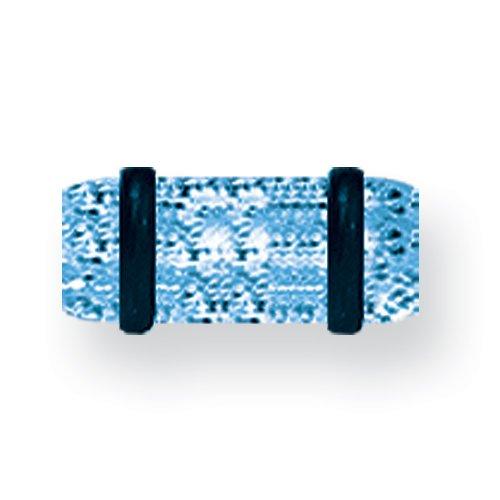 Acrylic Uv Sensitive Heavy Glitter Plug W 2 Rubber O-Rings 4G (5.2Mm) 1/2