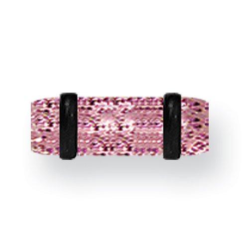 Acrylic Uv Sensitive Heavy Glitter Plug W 2 Rubber O-Rings 6G (4.1Mm) 1/2