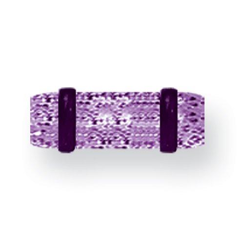 Acrylic Uv Sensitive Heavy Glitter Plug W 2 Rubber O-Rings 6G (4.1Mm) 1/2