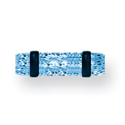 Acrylic Uv Sensitive Heavy Glitter Plug W 2 Rubber O-Rings 8G (3.2Mm) 1/2