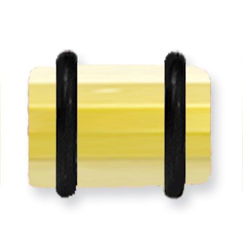 Acrylic Uv Sensitive Layered Plug W 2 Black O-Rings 0G (8.2Mm) 1/2 (13M