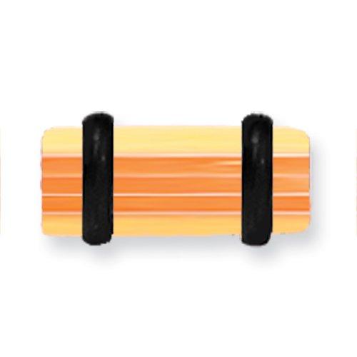Acrylic Uv Sensitive Layered Plug W 2 Black O-Rings 4G (5.2Mm) 1/2 (13M