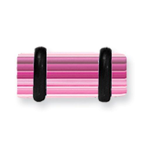 Acrylic Uv Sensitive Layered Plug W 2 Black O-Rings 4G (5.2Mm) 1/2 (13M