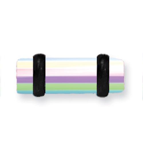 Acrylic Uv Sensitive Layered Plug W 2 Black O-Rings 6G (4.1Mm) 1/2 (13M