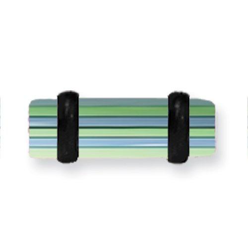 Acrylic Uv Sensitive Layered Plug W 2 Black O-Rings 6G (4.1Mm) 1/2 (13M