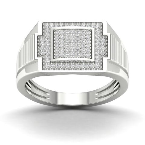 10K Yellow 0.25Ct D-Mens Micropave Ring