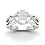 10K White 0.25Ct D-Ladies Rings