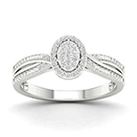 10K White 0.10Ct D-Ladies Rings