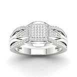 10K White 0.25Ct D-Ladies Rings