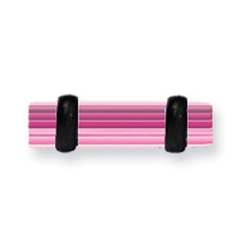 Acrylic Uv Sensitive Layered Plug W 2 Black O-Rings 8G (3.2Mm) 1/2 (13M