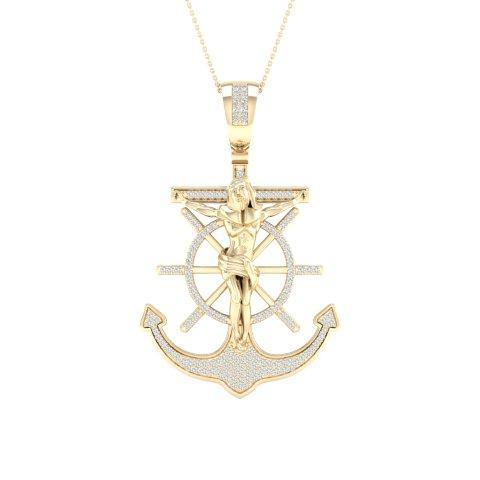 10K Yellow 0.33Ct D-Anchor Charm (Chains Sold Separately)