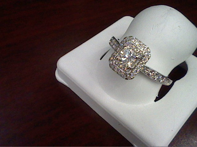14K White 0.60Ct D-Ladies Rings