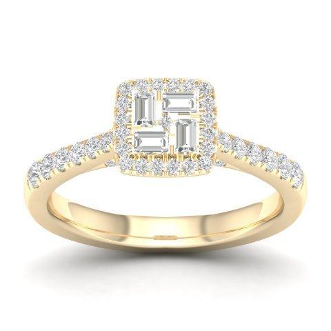 14K Yellow 0.50Ct D-Ladies Rings