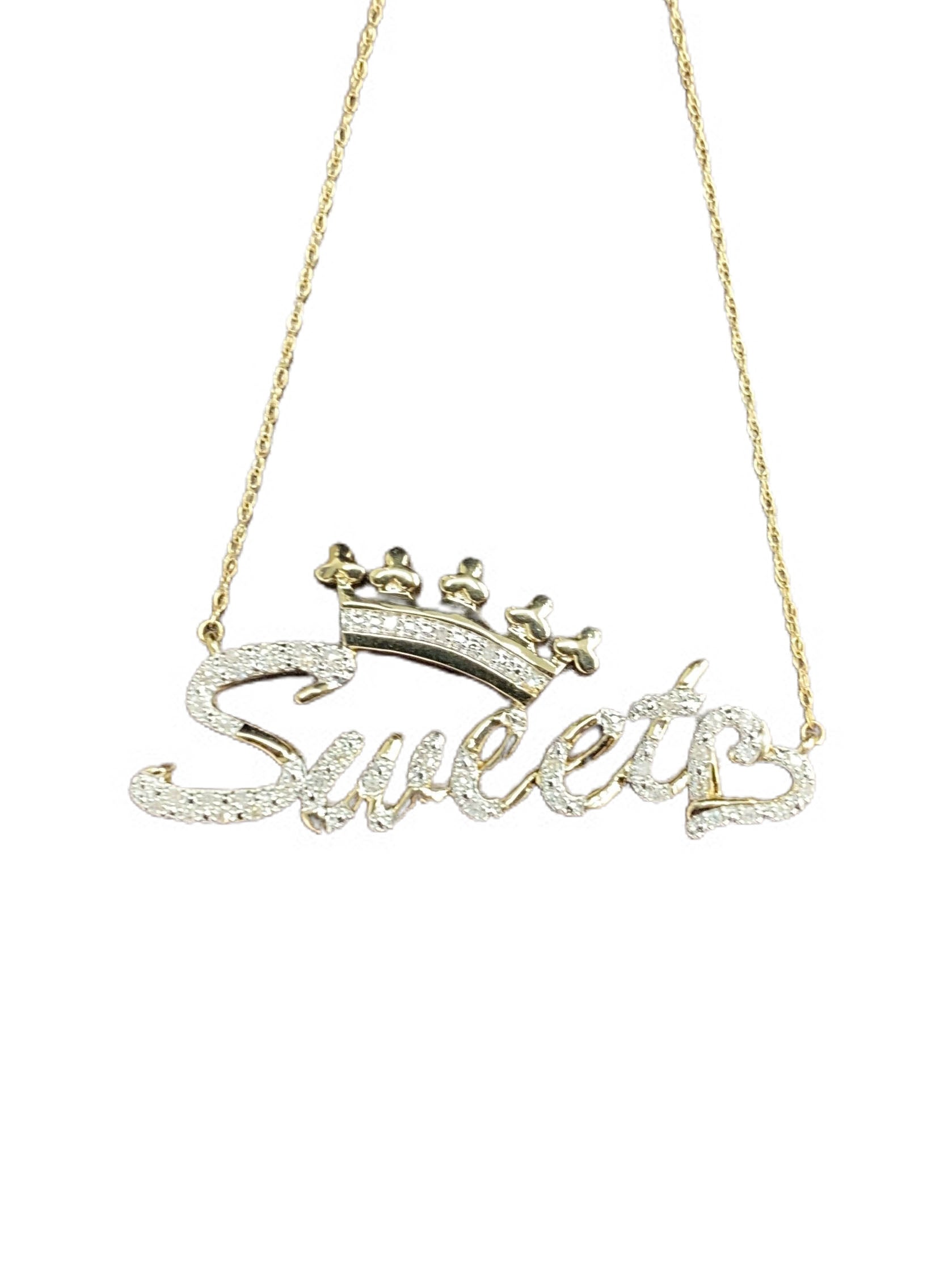 10K Yellow 0.10Ct D-Ladies Charms Sweet