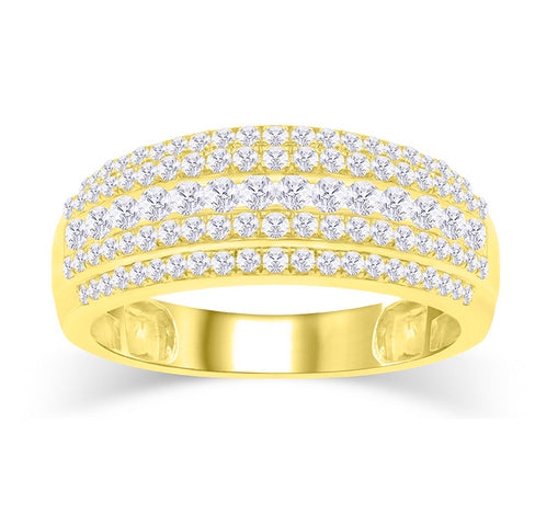 10K Yellow 0.76- 0.87Ct D-Mens Bands