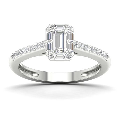 14K White 0.50Ct D-Ladies Rings