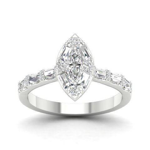 14K Whitespl Price: 0.75Ct D-Ladies Rings