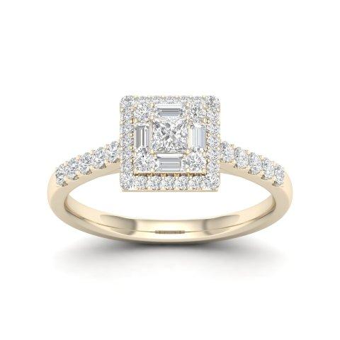 14K Yellow 0.50Ct D-Ladies Rings