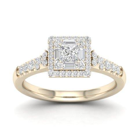14K Yellow 0.50Ct D-Ladies Rings