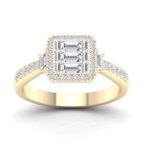 14K Yellow 0.50Ct D-Ladies Rings