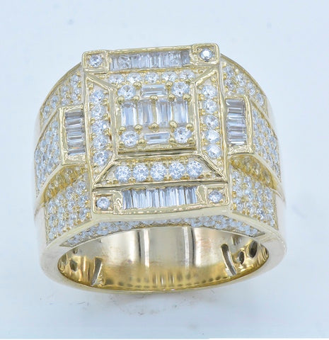 10K Yellow 2.27-2.32Ct D-Mens Rings