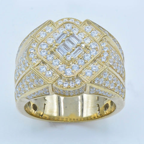 10K Yellow 1.90- 1.96Ct D-Mens Rings