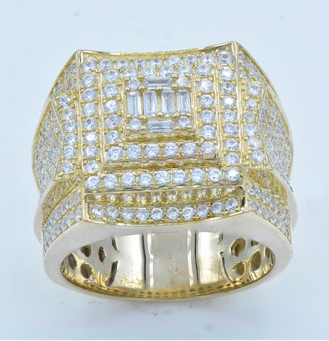 10K Yellow 2.32-2.40Ct D-Mens Rings