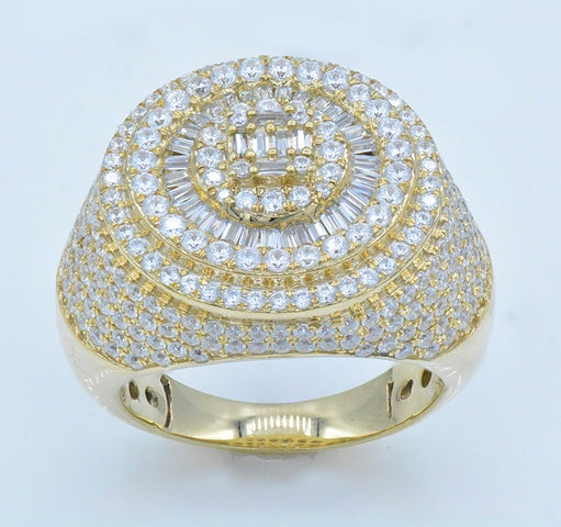 10K Yellow 3.39- 3.56Ct D-Mens Rings