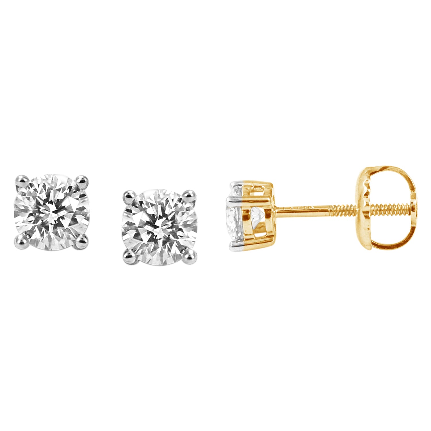 14K Yellowspl Price 0.46- 0.54Ct D-Earrings