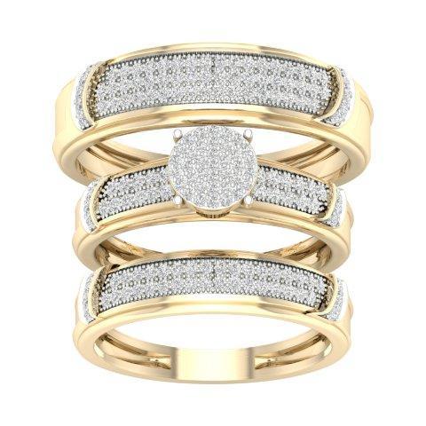 10K Yellow 0.50Ct D-Ladies Rings