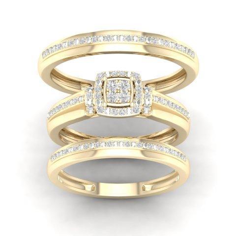 10K Yellow 0.15Ct D-Ladies Rings