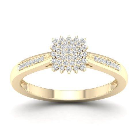 10K Yellow 0.15Ct D-Ladies Rings